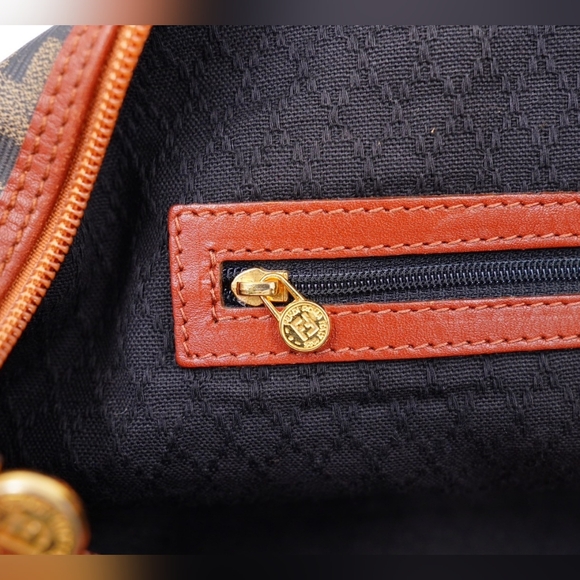 AG39❤️ Fendi Vintage Zucca Weekender - Picture 15 of 16